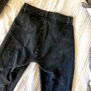 REVICE denim. Black high waisted star jeans
